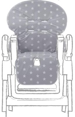 Housse de protection pour bébé Pvc d'Italie, taille universelle, fabriquée en Italie, étoiles grises
