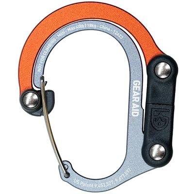 Gear Aid HEROCLIP Mini - Karbinhake klämma, krok & häng campingtillbehör, handväska, handväska eller ryggsäck, barnvagn hängare, multifunktionell cool pryl gåva