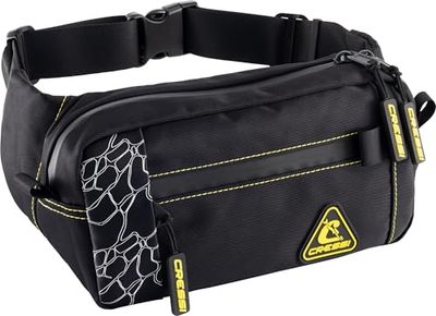 CRESSI Koala Pouch Black Riñonera Repelente al Agua, Unisex-Adult, Negro, Talla única