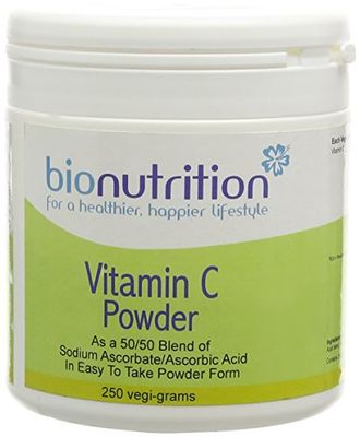 Bio Nutrition Vitamin C Powder (as Sodium Ascorbate/Ascorbic Acid Blend) - Antioxidant Vitamin C - 250g Powder