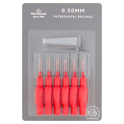 Morrisons Interdental Bruches 0.5mm 6 Pack x 8