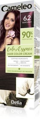 Cameleo - Color Essence - Hair Color Cream - Burgundy - Colouring Tone- On-Tone - Effect up to 8 Washes - Natural Colour - Colour Refreshment - Nourishing - White Poppy, Argan Oils - 75g