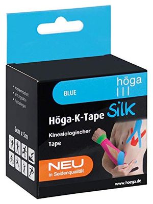 höga de K de Tape de Silk Blue cinesiologischer Tape em seda qualidade, 5 cm x 5 m