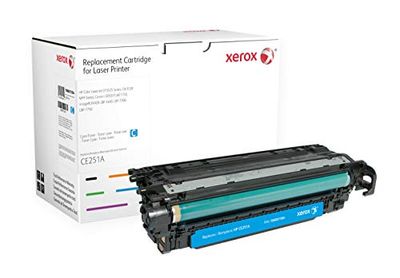 Xerox Compatible Cyan Toner Cartridge for Use in HP CLJ CP3525/CM3530 Equivalent to HP 504A/CE251A