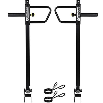 Fitvids Brazos de palanca ajustables (clasificados 600 libras cada uno), se adapta a estantes de 2 x 2 pulgadas, 3 x 2 pulgadas, 3 x 3 pulgadas, color negro, par