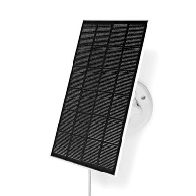 Nedis Panel solar | 4,5 V CC | 0,5 A A | Micro USB | Longitud de la cuerda: 3,00 m | Accesorios para: WIFICBO30WT