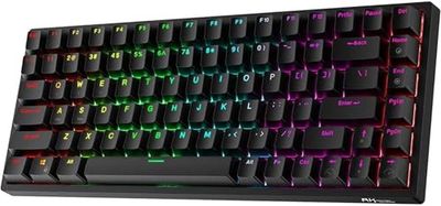 Teclado mecánico Royal Kludge RK84 RGB, Color marrón (Negro)