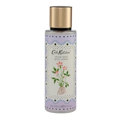 Cath Kidston Fragrance Body Spray 250 ml, Scented Musk Rain, Travel Size and Vegan Friendly, Beauty Gift For Her, Cruelty Free, Roots & Raindrops Collection