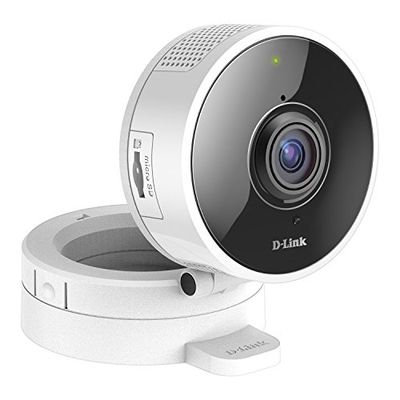 D-Link DCS-8100LH Indoor IP Surveillance Camera, 720p HD, Wi-Fi Connection, Cloud or MicroSD Recording, Sound & Motion Detection, Day & Night Vision, 2-Way Audio, Alexa & Google Assistant Compatible