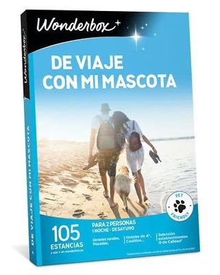 WONDERBOX - Caja Regalo - De Viaje con mi Mascota - 1 Noche con Desayuno - para 2 Personas Junto a su Mascota - 960 estancias - Ideas Regalo