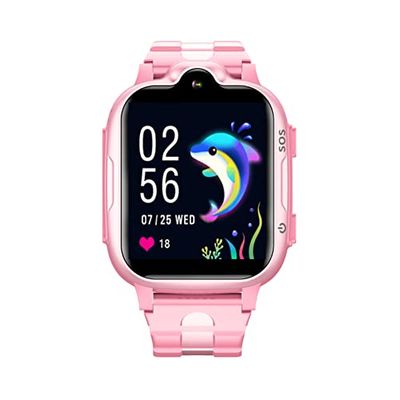 DCU TECNOLOGIC - Smartwatch para niños - Posicionamiento GPS - Videollamadas - Pantalla Táctil - Compatible Dispositivos con iOS y Android - Color: Rosa