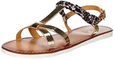 Replay Easy Foulard Sandale, Platine léopard 2956, 35 EU