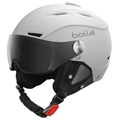 Bollé Backline Visor - Casque de Ski 2 en 1 avec Visière Chic - Ventilation Ajustable - Oreillettes Amovibles - Coque ABS - Doublure Polaire