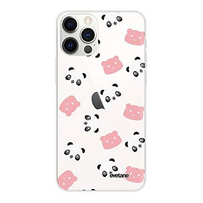 Beschermhoes voor iPhone 12/12 Pro, motief: Panda