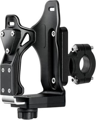 Porte-Bouteille de vélo réglable pour Bouteilles de 7 à 11 cm - Universel - Rotation à 360° - avec Protection antivol - pour Guidon, Cadre de VTT, vélo de Route, vélo d'enfant, Scooter