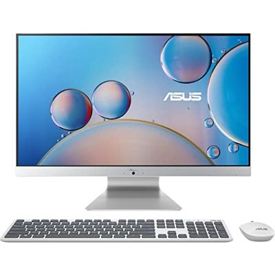 ASUS M3700WYAK-WA024M - All-in-One Desktop (AMD Ryzen 5 5625U, 16 GB RAM, 512 GB SSD, Radeon Graphics, Windows 11 Home), wit - Spaans QWERTY-toetsenbord