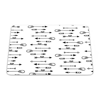 Bonamaison, Tappetino per mouse rettangolare con stampa digitale, fondo antiscivolo, 22 x 18 cm