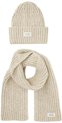 UGG Boy's K Chunky Knit Set, Light Grey, O/S