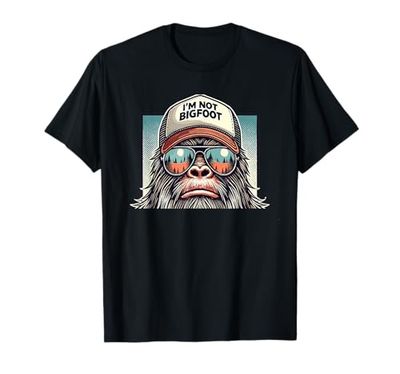 Bigfoot In Disguise Occhiali da sole Trucker Hat I'm Not Sasquatch Maglietta