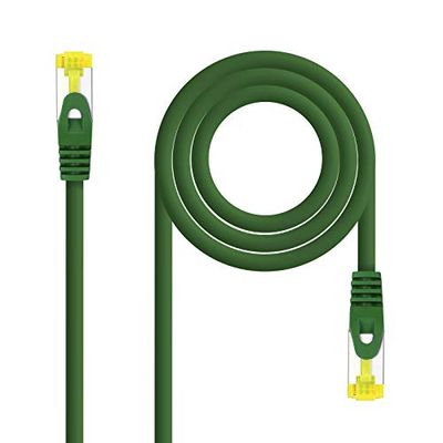 NANOCABLE 10.20.1900-L25-GR - Câble réseau RJ45 LSZH CAT.6A SFTP AWG26, Vert, 25 cm