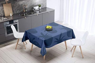 Bonamaison Kitchen Decoration, Tablecloth, Blue, 140 x 140 Cm - Designed and Manufactured in Turkey