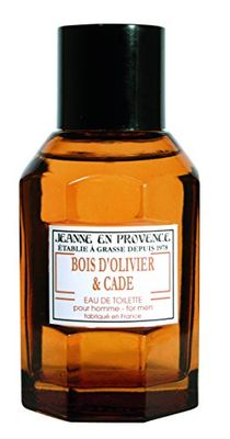 JEANNE EN PROVENCE - Eau De Toilette Homme - Pafums Bois D'Olivier et Cade - Ingrédient D'Origine Naturelle - Fabriqué En France - Flacon 100 ml