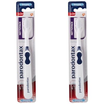 Parodontax Brosse À Dent Nettoyage Souple, Pour Les Dents Sensibles, Élimine La Plaque Dentaire (Lot de 2)