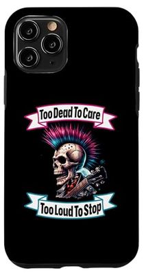 Skeleton Punk Rocker (Troppo morto per curare) Custodia per iPhone 11 Pro