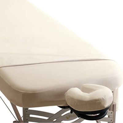 EARTHLITE Premium Microvezelovertrekset voor massagebedden - zijdeachtig, kreukvrij, sneldrogend, set van 3 (hoeslaken, laken, hoofdsteunovertrek)