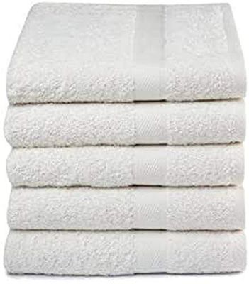 Lucca Hand Towels Natural Pack of 5, Cotton, 50 x 100 cm