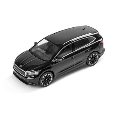 Skoda 5LA099300F9R - Modellino Auto ENYAQ IV, in Miniatura, Scala 1:43, Colore: Nero