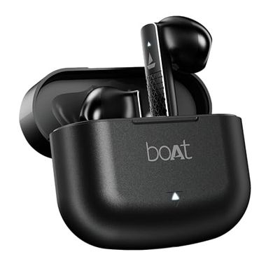 Boat Airdopes 91 Prime, batería de 45 Horas, Controladores de 13 mm, Acabado metálico, Baja latencia, tecnología ENx, Carga rápida, Auriculares Bluetooth v5.3, Auriculares inalámbricos TWS con