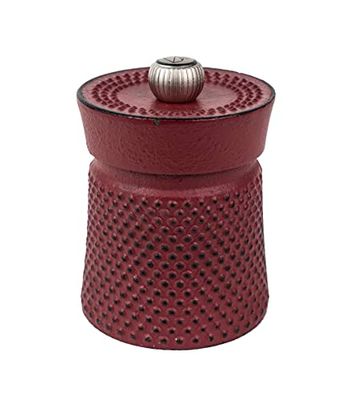 PEUGEOT - Bali 7,6 cm Pepper Mill - Classic Grind System - Cast Iron - Lifetime Guaranteed Mechanism - Made in France - Red Colour