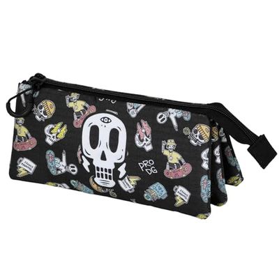 PRO-DG Underground-Astuccio Triplo, Nero, 23 x 11 cm