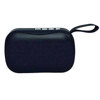 ELBE Alt-N10-BT - Altavoz Bluetooth Mini con Función Manos Libros, Altavoz Compacto, Radio Autoscan, USB Micro SD, Batería Litio Recargable 300 Mah, Color Negro