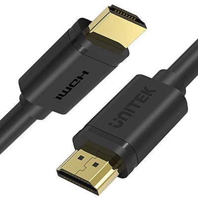 Unitek HDMI 2.0 HDMI High Speed M/M 4K korte kabel 0.5M Y-185M / maximale resolutie: 4K @ 120 Hz/Kleur: zwart/vergulde aansluitingen/PVC / 100% koper