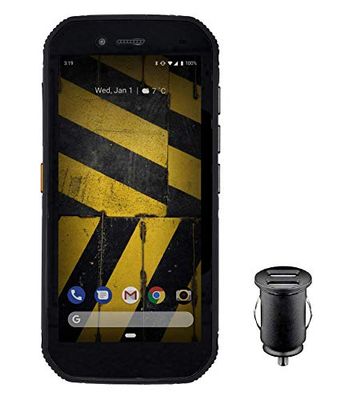 Smartphone CAT S42 (display HD+ da 13,97 cm (5,5 pollici), 32 GB di memoria interna (espandibile fino a 128 GB) e 3 GB di RAM, Dual-SIM, Android 10) - Edizione Amazon incl. adattatore per auto da 12 V