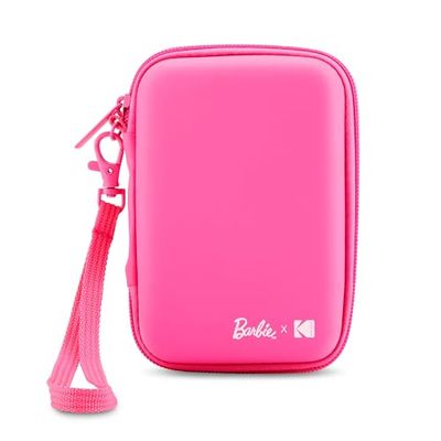 Barbie x Kodak Custodia EVA con Tracolla Rimovibile e Tasca Interna in Rete Compatibile con Stampante Fotografica Barbie x Kodak Printomatic o Step Slim, Rosa (Solo Custodia)