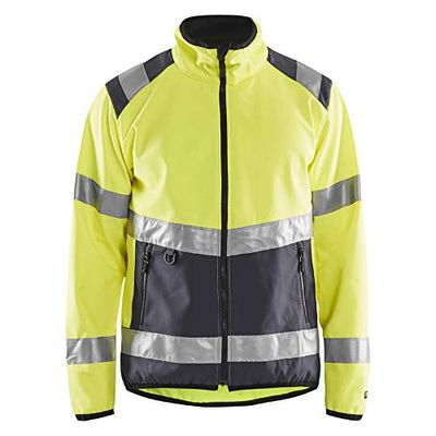 Blaklader 487725163396M Softshell Jacket, High Vis geel/middengrijs, maat M