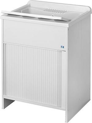 Negrari - 4006 k lavatórios com porta de correr, PVC, branco, 45 x 50 x 85 cm