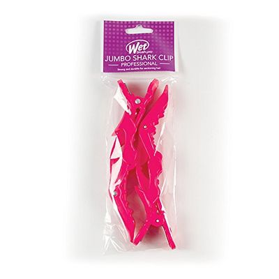 Wet Brush Clips Jumbo Shark Rose pour Unisexe 2 Pinces à Cheveux 1 Unité