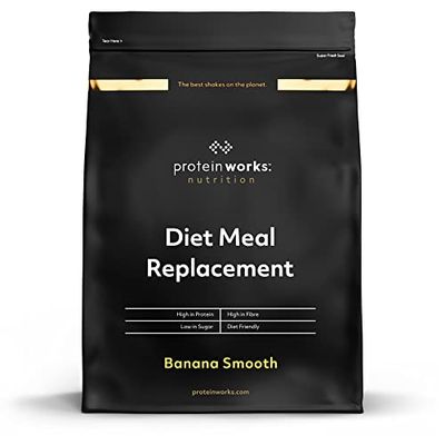 THE PROTEIN WORKS - Substitut De Repas Diététique | Shake Repas 250 Calories | Perte de poids | Healthy diet | 28 Servings | Banane Onctueuse | 2kg