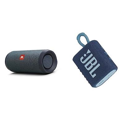 JBL Flip Essential 2 Speaker Bluetooth Portatile, Cassa Altoparlante Wireless Impermeabile IPX7 & GO 3 Speaker Bluetooth Portatile, Cassa Altoparlante Wireless con Design Compatto