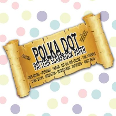 Pastel Colors Polka Dot Pattern Scrapbook Paper ~ 20 double-sided sheets ~ Single Design: For Mixed Media, Decoupage, Origami, Collage, Junk journals, ... Scrapbooking, Card Making, Invitations
