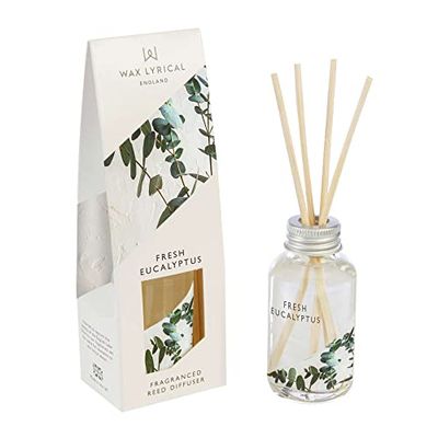 Wax Lyrical Reed Diffuser, Fresh Eucalyptus, 40ml, Multi, One Size