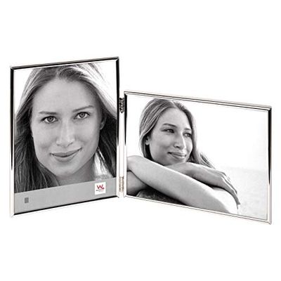 walther Design Picture Frame Silver 2X 10x15 cm Chloe Portrait Frame WD115S