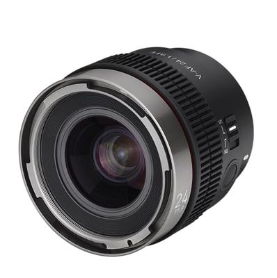 Samyang V-AF 24mm T1, 9 FE per Sony E, obiettivo video, obiettivo messa a fuoco automatica, supporto obiettivo Cine 8K, interruttore e pulsante personalizzati, 23343, nero