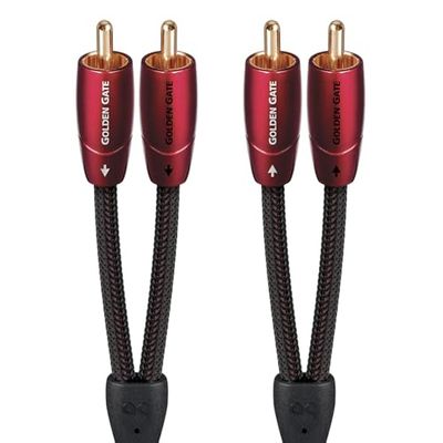 AudioQuest 2m Golden Gate RCA cavo audio 2 x RCA nero - Cavi audio 2 x RCA, 2 x RCA, rame, 2 m, rosso