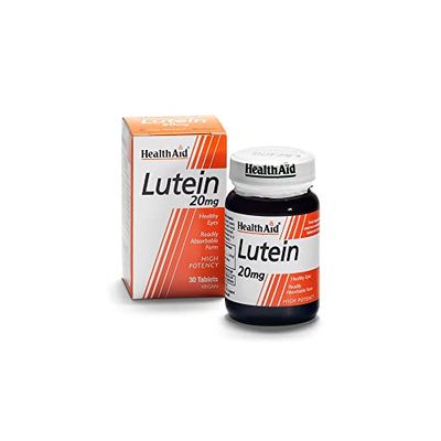 HealthAid Lutein 20mg - Carotenoid - 30 Vegan Tablets 803165