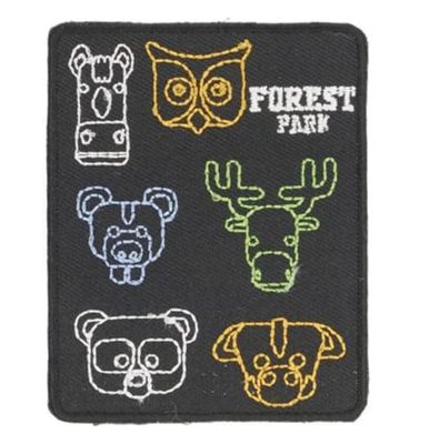 HKM 10228650 Patches, Nero, 61 mm x 77 mm